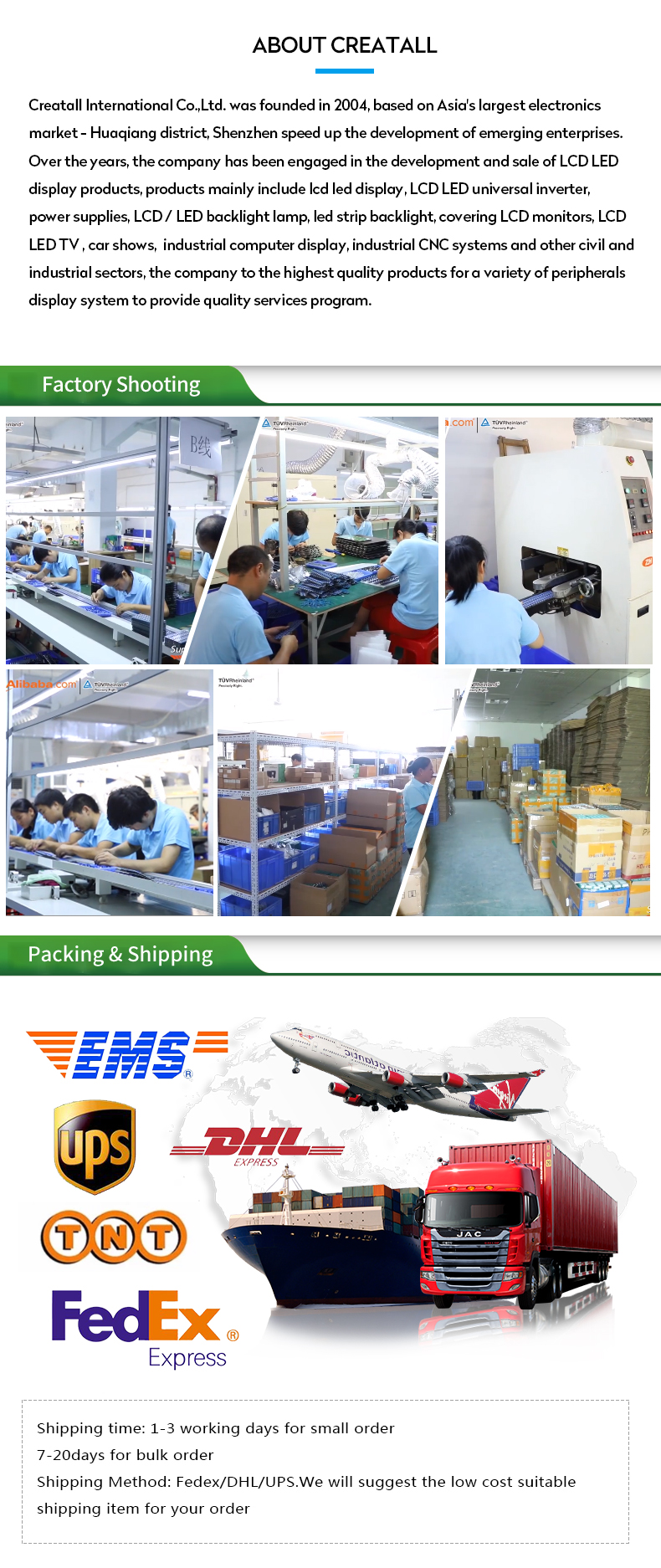 Laptop TV LED LCD Panel Tester Support 7- 84" W LVDS Interface Cables Inverter