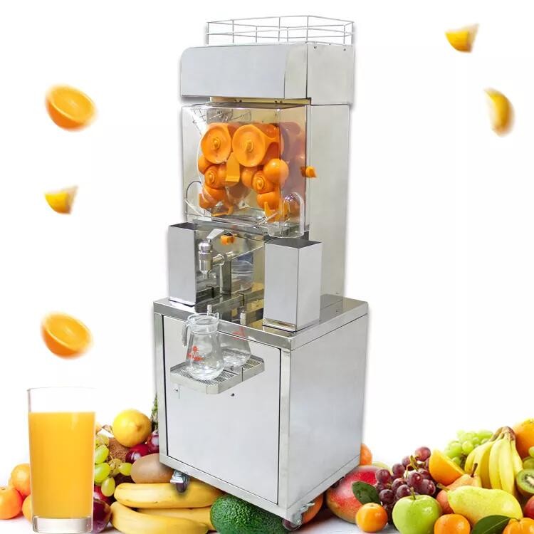 220V Fruit Juice Manufacturing Machinery 120W Commercial Automatic Orange Juicer
