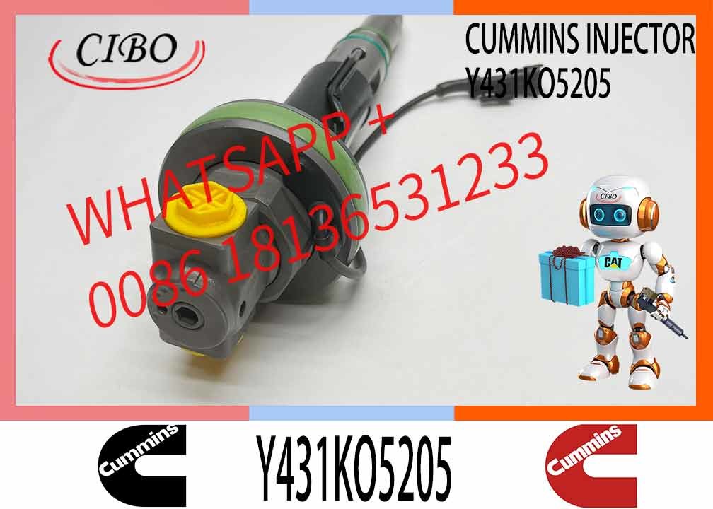 Construction Machinery Parts Fuel Injector For QSK19 Diesel Y431KO5205 Y431K05420 Y431KO5417 For CUMMINS Diesel Engine