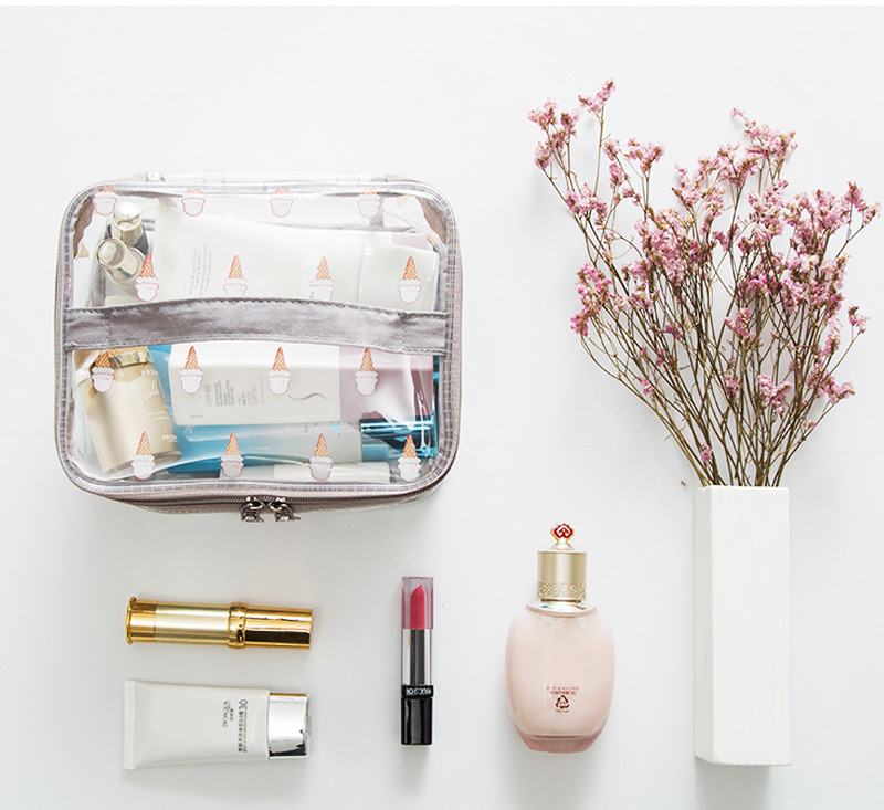 Water Resistant Tansparent Toiletry Bag Sets Custom Logo