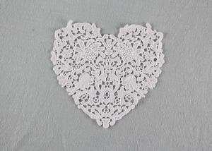 Buy cheap Guipure French Venice Lace Collar Cotton Lace Heart Applique For Wedding Dresses product