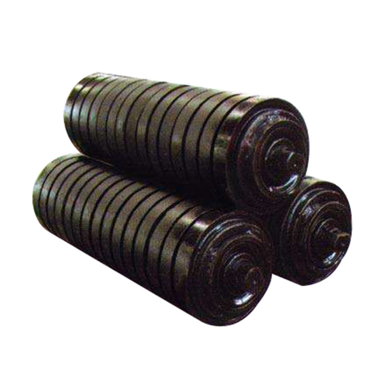 Conveyor Belt Idler Rubber Coated Buffer Idler High Polymer Nylon Roller Customized