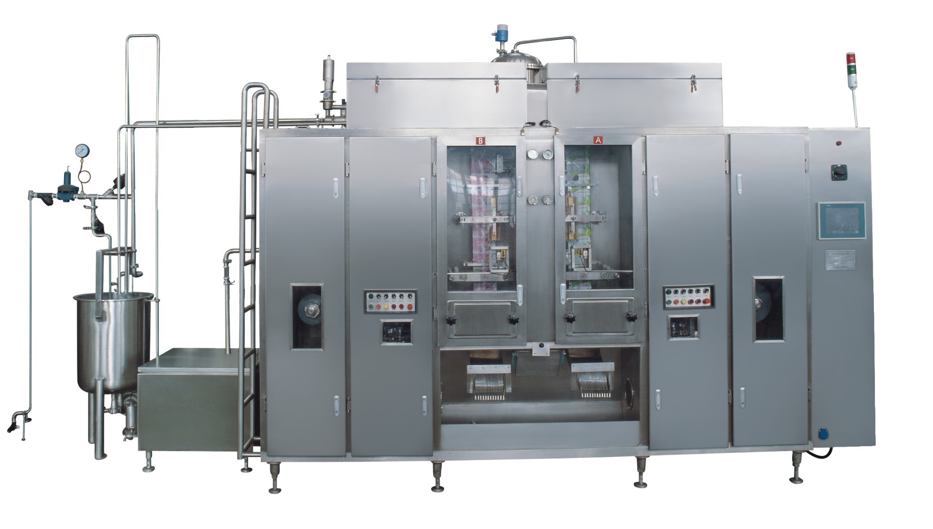 Aseptic Pouch Filling Machine PCC Intelligent Computer Controllable Program Control