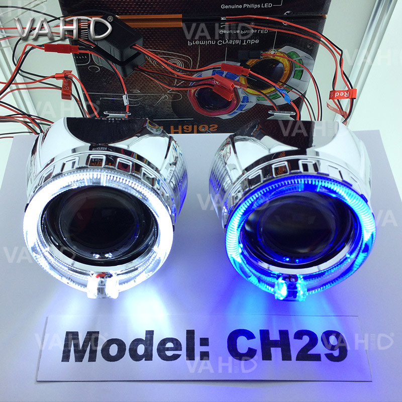 CH29 2.5inch Round Crystal angel eye Bixenon Car hid xenon projector kit