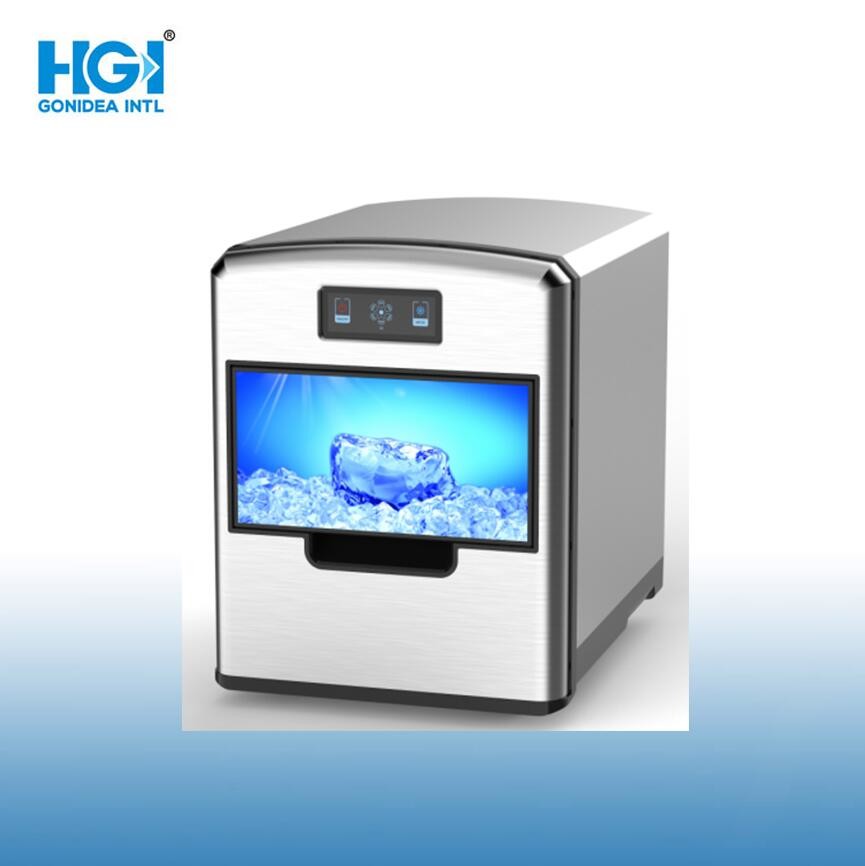 Table Top Smart LCD Display New Ice Maker With Ice Dispenser