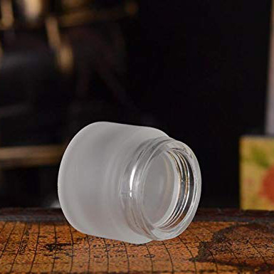 30ml Lotion Frosted Glass Jar With Aluminum Lid No Leakage