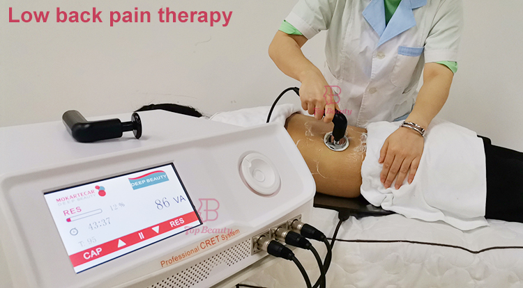 Deep 448khz Diathermy Tecar Therapy Machine For Plantar Fasciitis