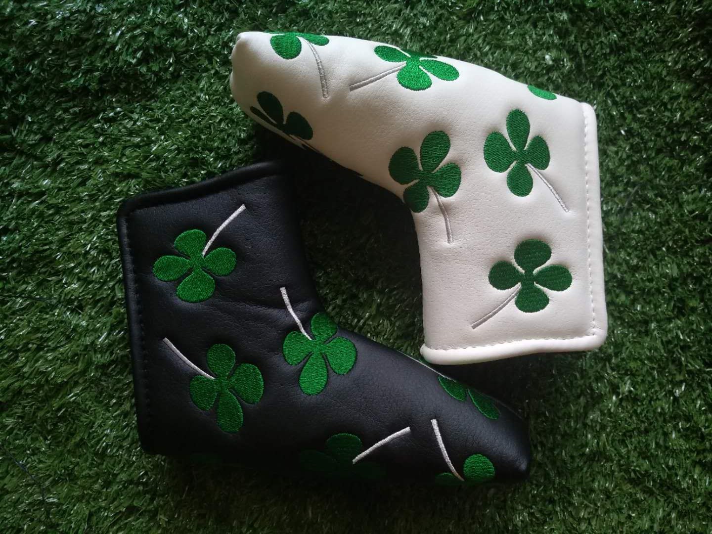 Four Leaf Clover headcover , Golf headcover , golf headcover , putter headcover , headcover