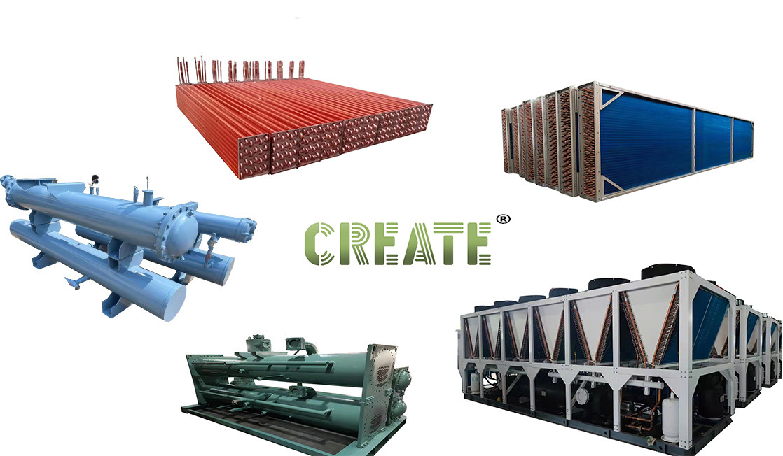 Titanium Shell And Tube Heat Exchanger / Water Cooled Condenser ISO