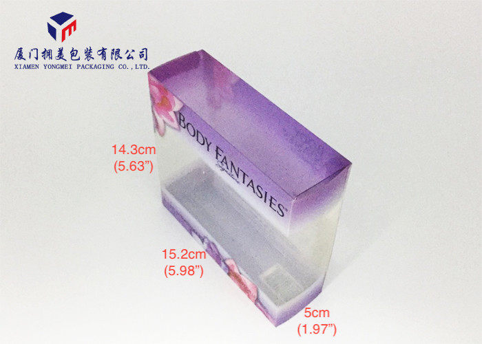 Rectangle Shape Hard Plastic Box Packaging 0.3mm Thickness Side Ends Open Design
