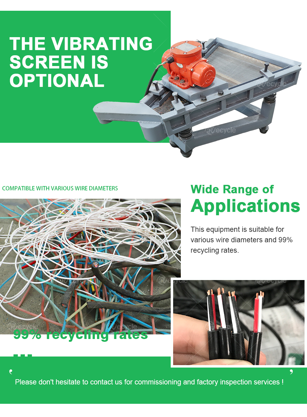 Copper Wire Granulator Machine Waste Cable Recycling Machine With Sorting Rate Of 99%