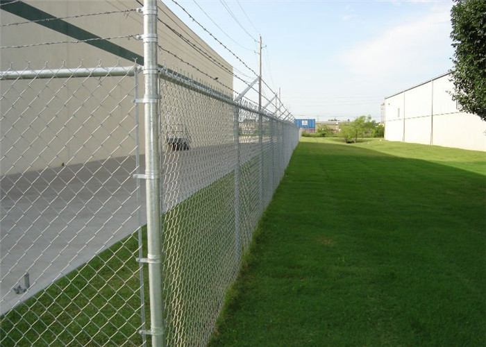 Chain Link Security Fence With Razor Barbed Wire For High Level Security