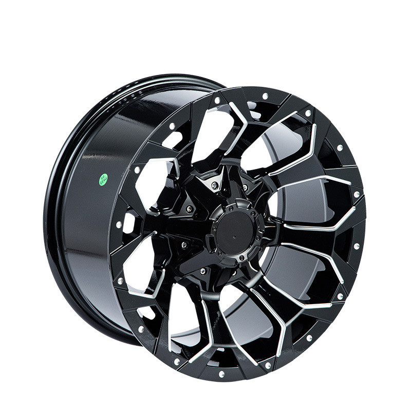 forged wheel 17 18 19 inch Matte black and machine face off road wheels forged 5x114.3 for jeep