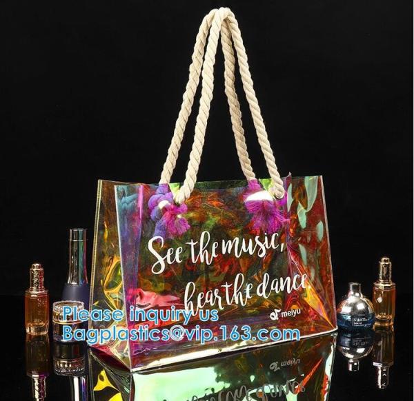 Women Bag, Stadium Bags, PVC Tote Bag, Handbag, Festival Gift Wrap Bag, Cosmetic