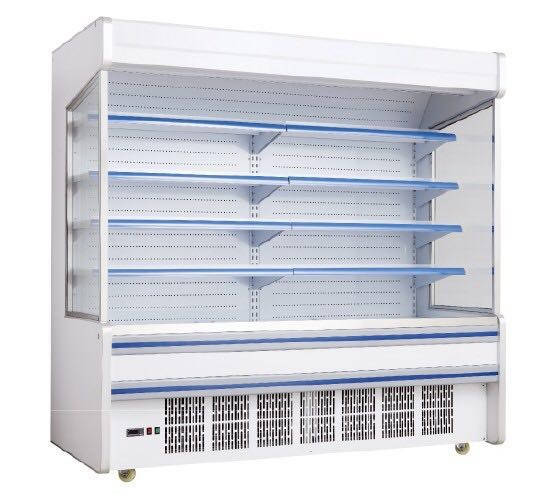 Remote System Multideck Open Chiller / Beverage Refrigerator Showcase