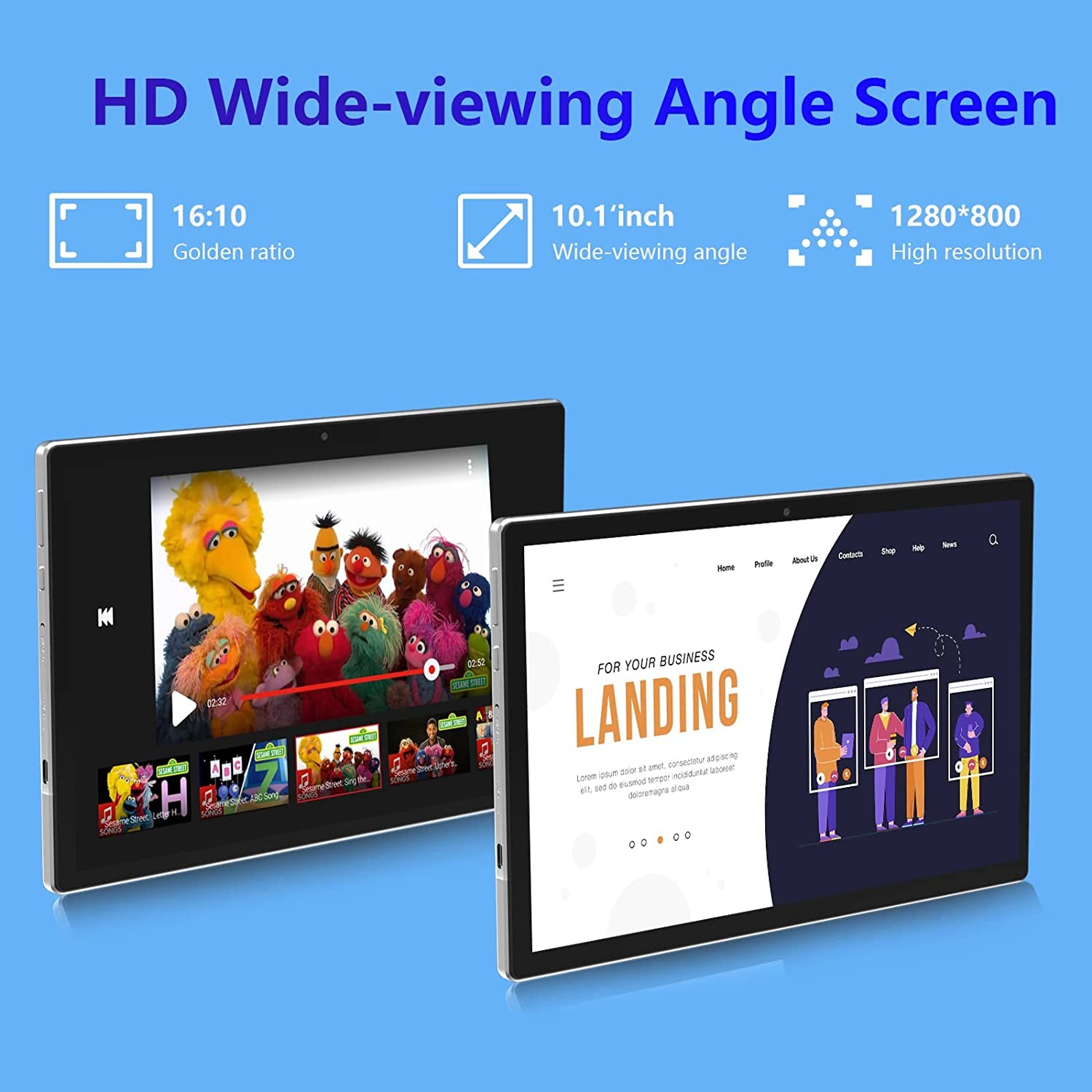 Custom Android11 Quad Core 10 Inch Ultrabook 1280x800 IPS 4GB+64GB