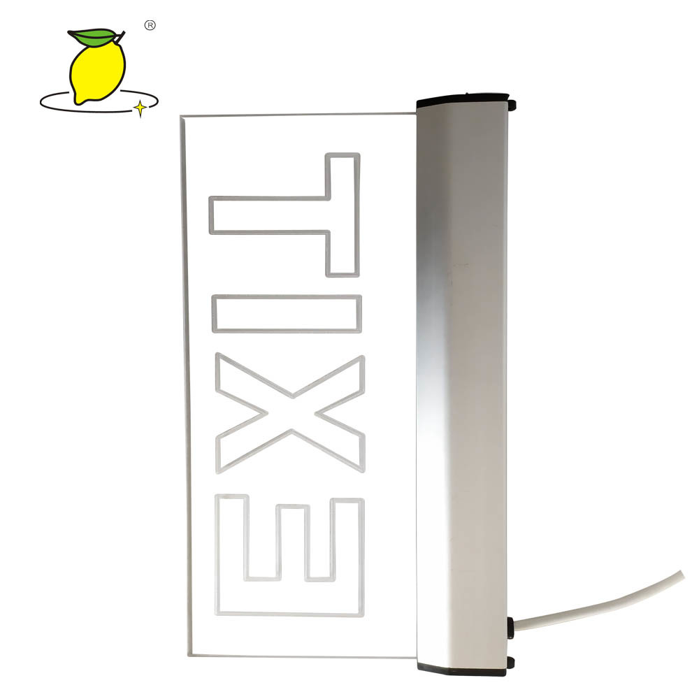 4w Plastic LED Emergency Exit Sign / Fire Safety Exit Signs CE ROHS