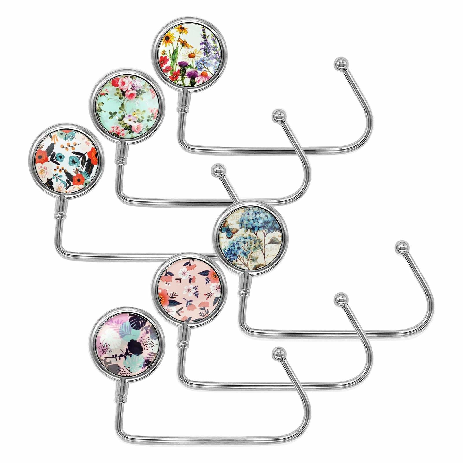 Table Bag Hanger Hook Foldable Zinc Alloy Material For Purse Long Handbag