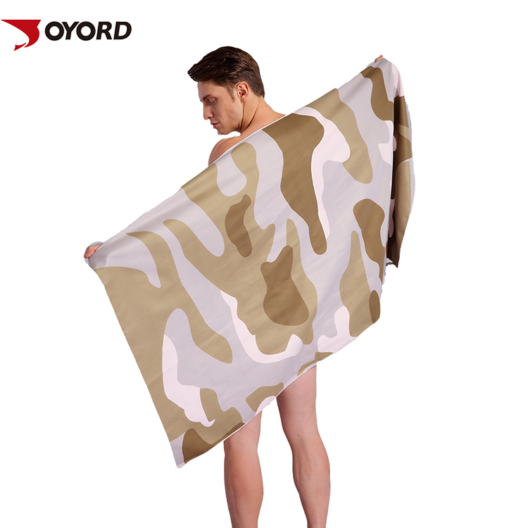 Polyester Personalised Sports Towel Innovative Design Chemical Free Unique Knit Weave