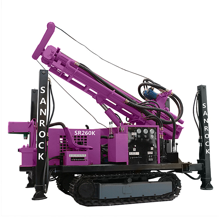 Water Well Drill Machine Borehole Depth 260m Portable Hydraulic Water Well Drilling Rig