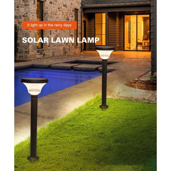 Waterproof Outdoor LED Solar Garden Light 6500K 3000K 4000K 1200 Lm/W 8W