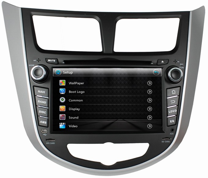 Ouchuangbo Car GPS Navi DVD Radio for Hyundai Verna /Accent /Solaris Central Multi System OCB-7025A