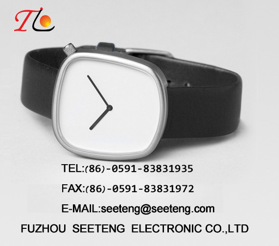 PU leather strap with alloy case and color band special design dial watch