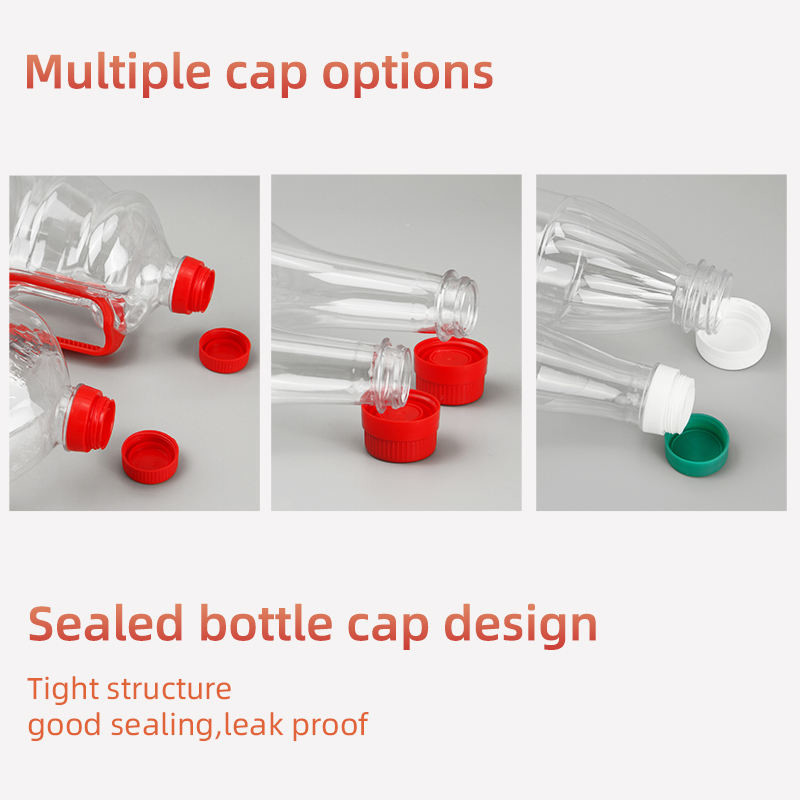 Clear Plastic Condiment Bottles Food Grade Seasonings Packaging 1800ml Capacity