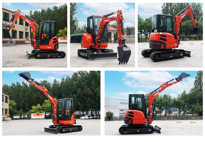 Toros 3.5 Ton Mini Excavator With Kubota Engine Micro Digger Mult Functions bagger