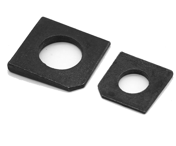 Metric Carbon Steel Black Oxide Square Taper Washers GB853 For Slot Section