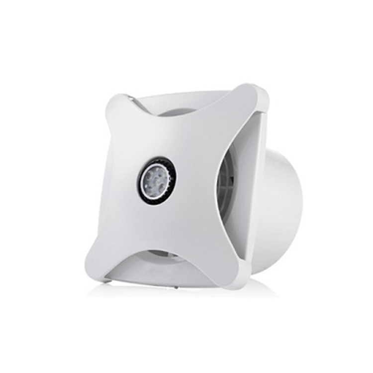 170mm Wall Ceiling Mount Exhaust Fan with PIR Sensor LED Light and 23-65mm Axial Flow Fan