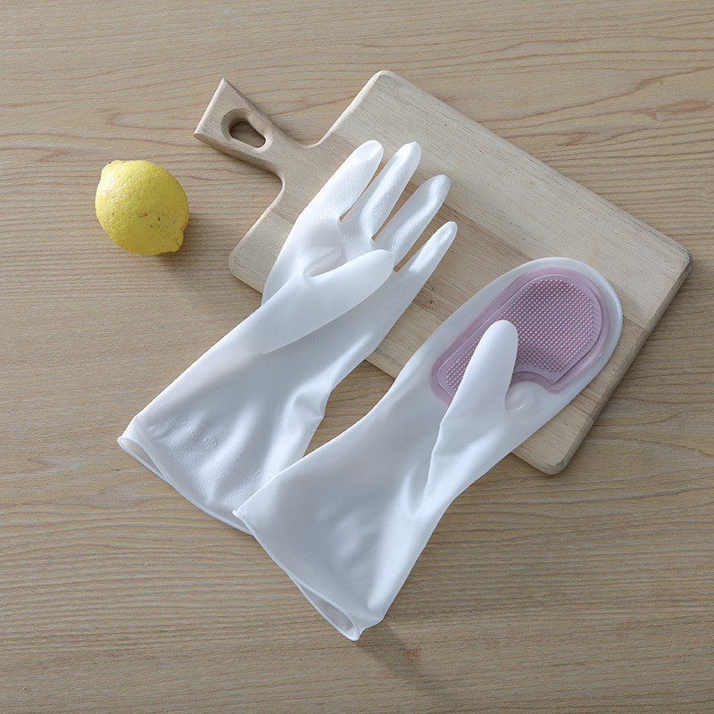Silicone Dish Washing Gloves Reusable Cleaning Gloves Silicone Scrubber Gloves For Household, Bathroom Pet Bathing Cars