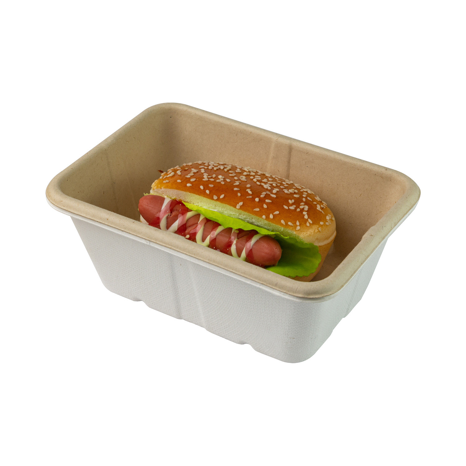 Factory 100% Biodegradable Compostable Bagasse Pulp Packaging Food Container