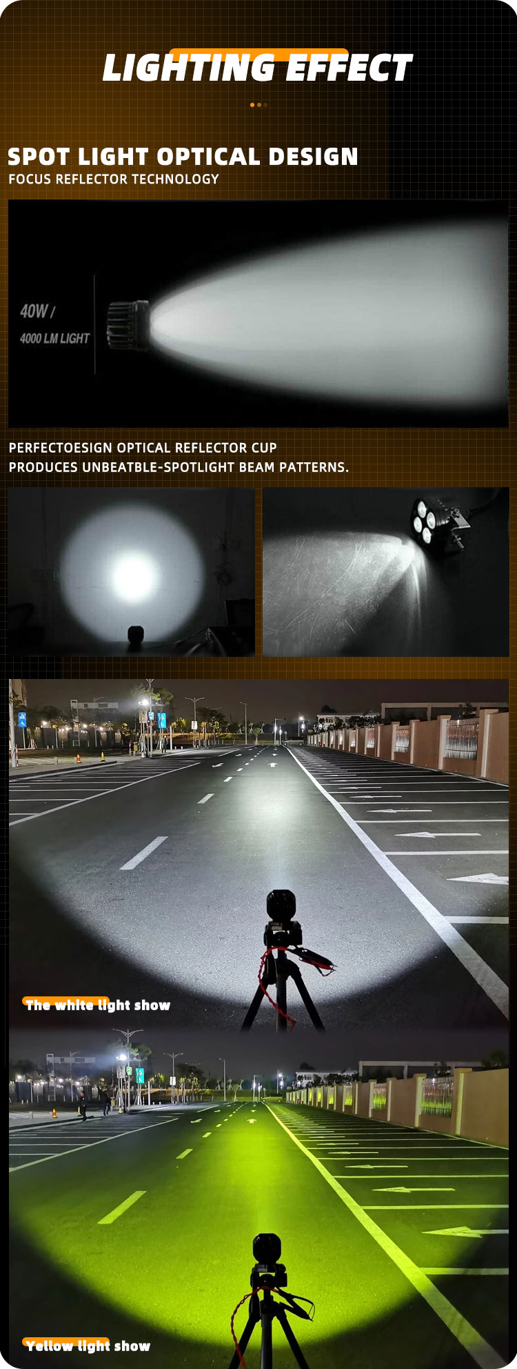 3 Inch 40W Off Road Fog Lights 4x4 4000lm Car Laser Fog Lamp