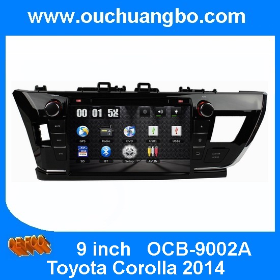 Ouchuangbo Car DVD Radio GPS Navi for Toyota Corolla 2014 USB TV Multi Language OCB-9002A