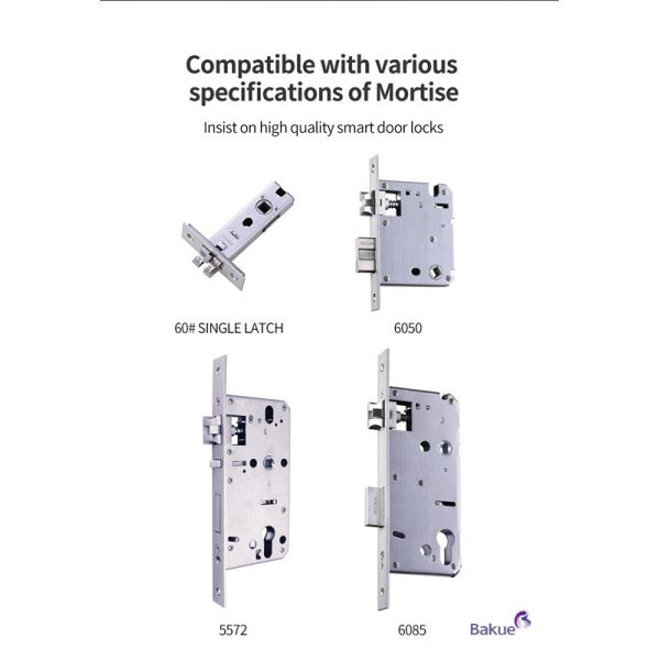 Smart Digital Door Lock with 60min Fireproof WiFi eKey APP Remote Control and 4pcs AA Alkaline Battery
