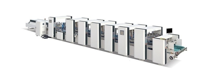 Automatic Large Straight Line Box Folder Gluer, Straight Line Box Folding + Gluing, common box
