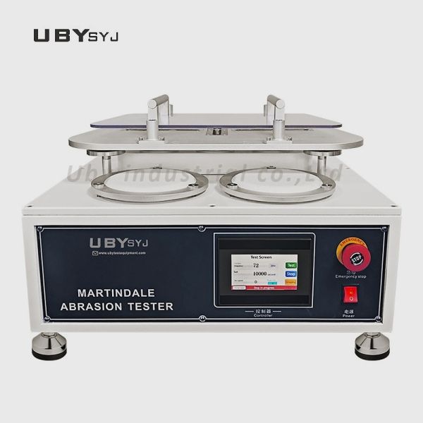 ISO12945 ISO12947 Standards Martindale Abrasion Testing Machine with 47.5 ± 2.5 r/min Rotational Speed and 645 ± 5 mm2 Exposed Area