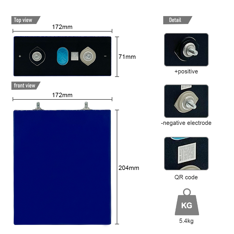 280AH EV Lithium Lifepo4 Prismatic Battery 6000 Cycles