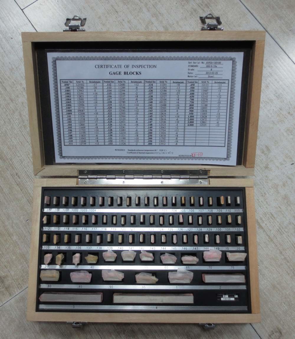 Wear Resistance Precision Measuring Equipment Rustproof Gage Block Sets