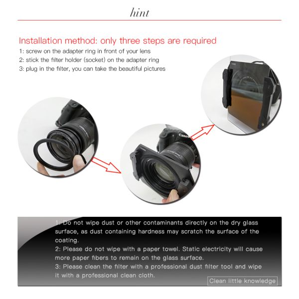 Landscape Photography Square Camera Lens Filters Soft GND 0.6 / 0.9 / 1.2