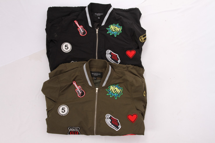 Ladies 2 color Nylon Elastic parka, Women's fashion parka,Embroidery, Special Offer
