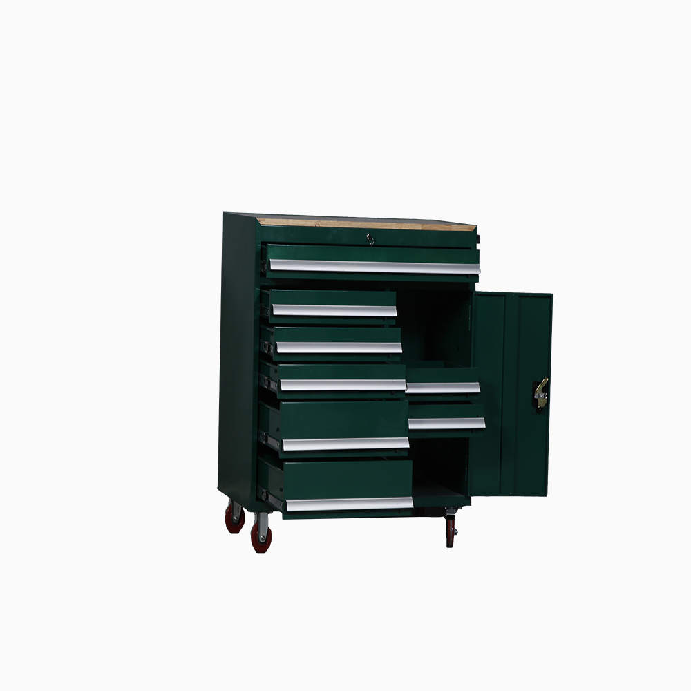 Blue 5 Drawer Mobile Tool Cabinets , ISO9001 Mobile Workbench With Tool Storage