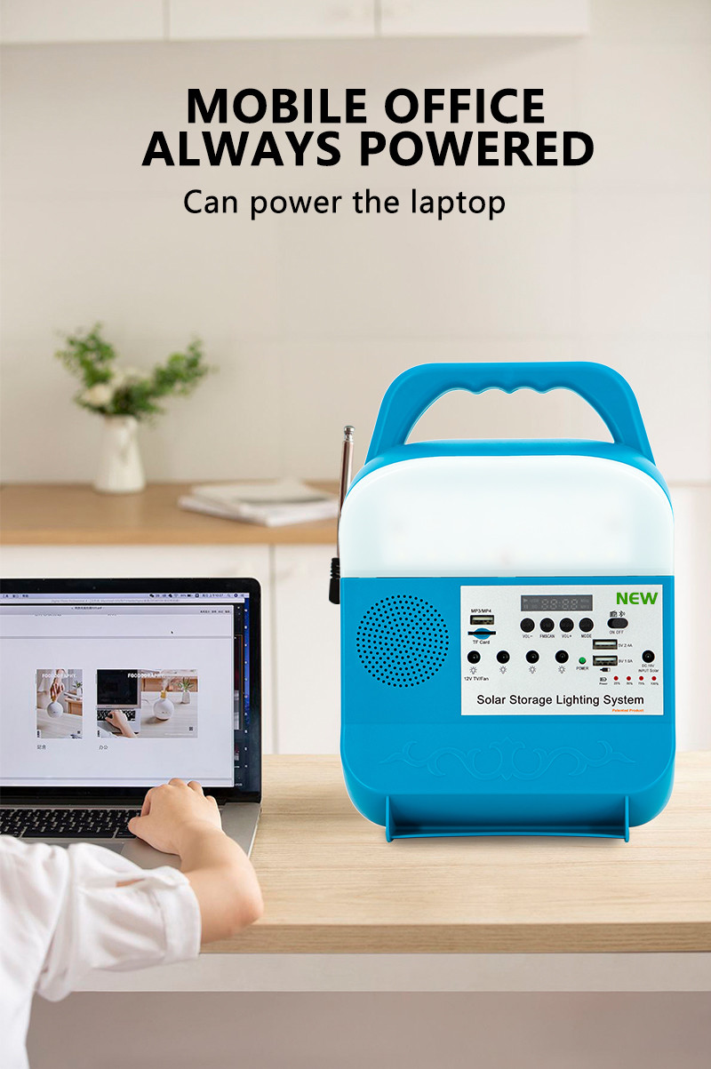 45W solar panel IP65 Solar LED Home Light ABS Material -20℃-60℃ Working Temperature Portable Power Stations Solar