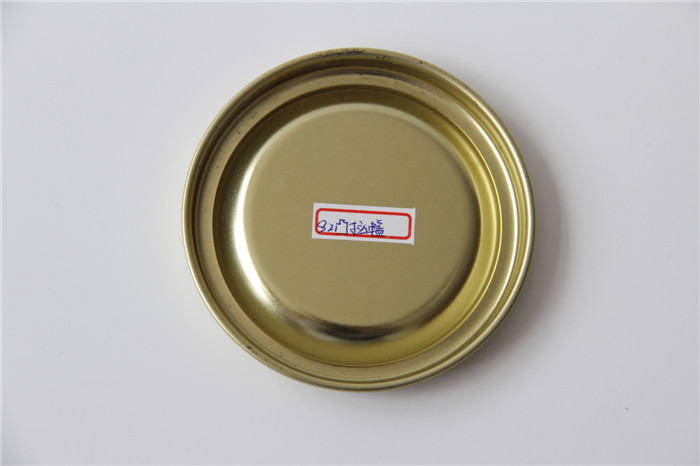 Various Size Gold / Silver / Black Metal Cap Tin Can Lid For Paper Can Packaging