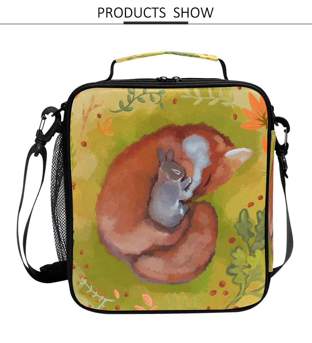 Multifunctional Reusable Cooler Tote Bag For Lunch Containing