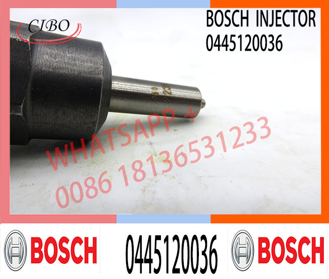 Diesel Engine Fuel Pump Injector Assemblies 0445120036 Common Rail Injector 0445120036