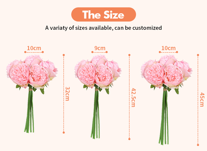 Artificial Bendable Flowers Garland Silk Rose Vine Wall Decoration Backdrop 3
