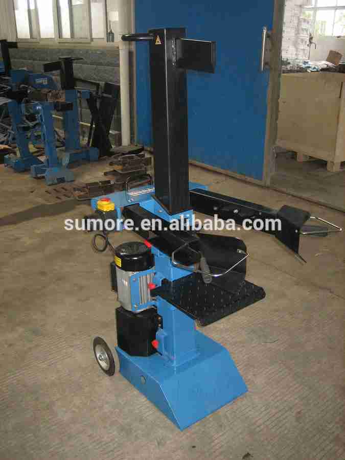 cheap 5 ton horizontal hydraulic electric screw log splitter with CE GS TUV
