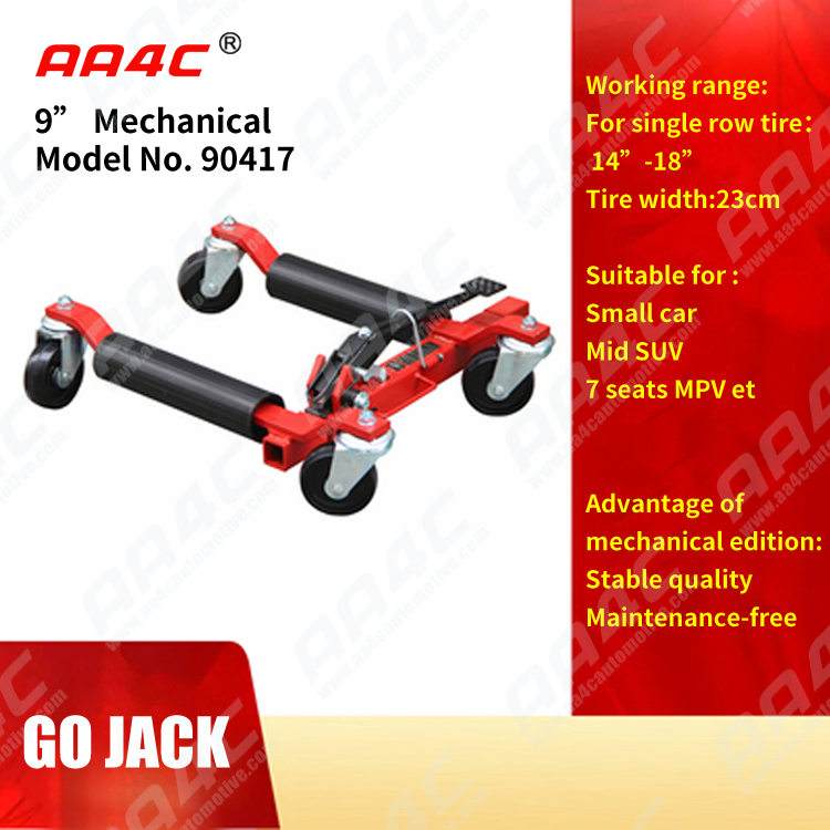 12 inches hydraulic Car Go Jack Car Dolly Car Wheel Moving Dolly Vehicle Positioning Jack 4 wheels dolly